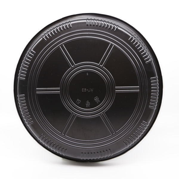 Sushi Tray and Lid PLA Black 13,0x18 cm (600 Units)