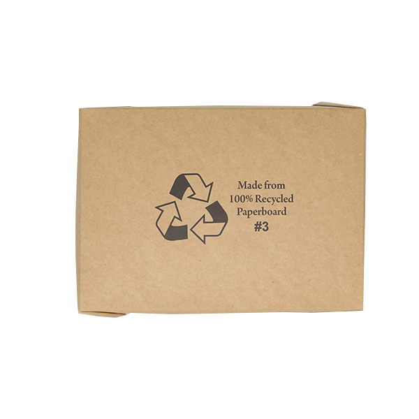 TCN #3 | 66oz Eco-friendly Kraft Foldable Paper Box | 7.66×5.5×2.5″  | 200(case)