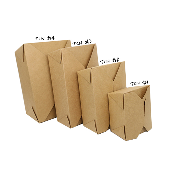 TCN #8 | 44oz Eco-friendly Kraft Foldable Paper Box | 6″x4.75″x2.5″ | 300(case)