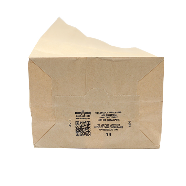 Paper Bag without Handle Kraft 75g/m² 30+18x43cm (25 Units)