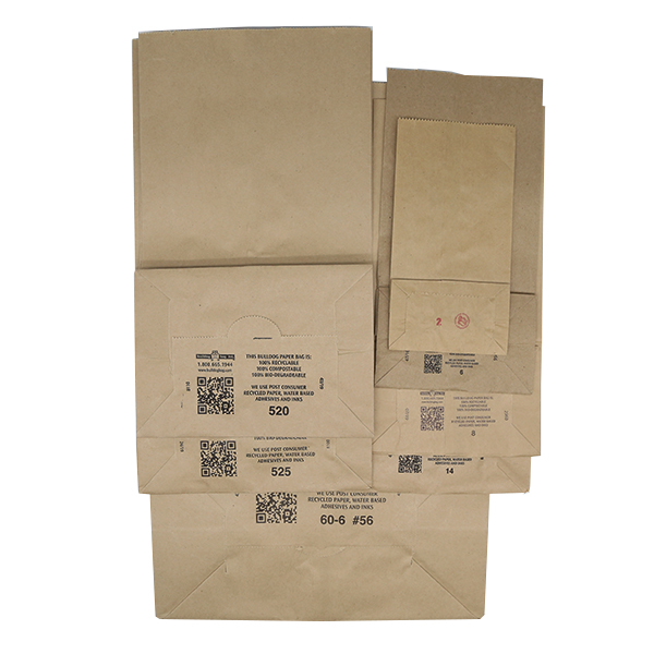 Eco-Friendly Paper Bag with No Handle | 8LB | 6.25″ x 4″ x 12.325″ | 500 (Bundle)